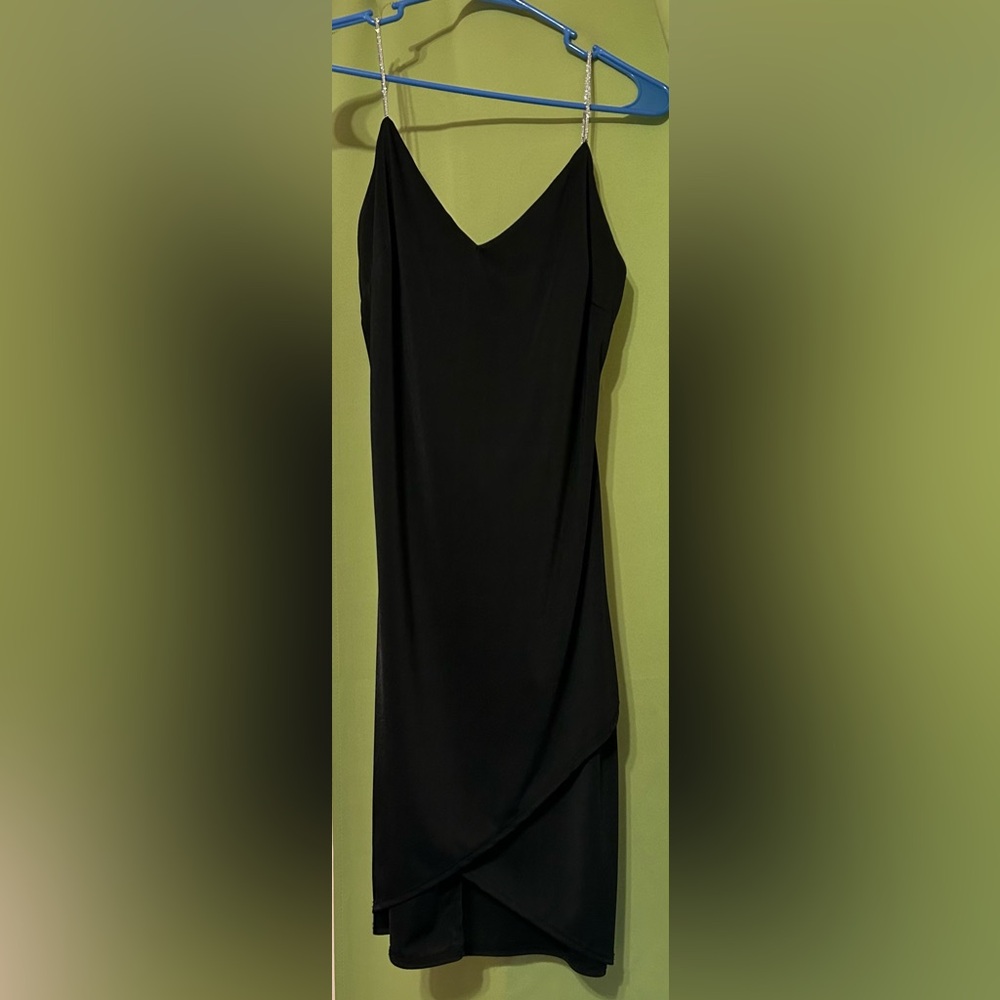 Black Dress w/ Sparkle Straps